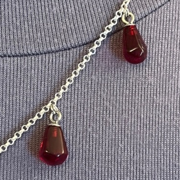 Persephone Greek Roman Goddess Pomegranate and Seeds Handmade Silver Necklace - Picture 5 of 16